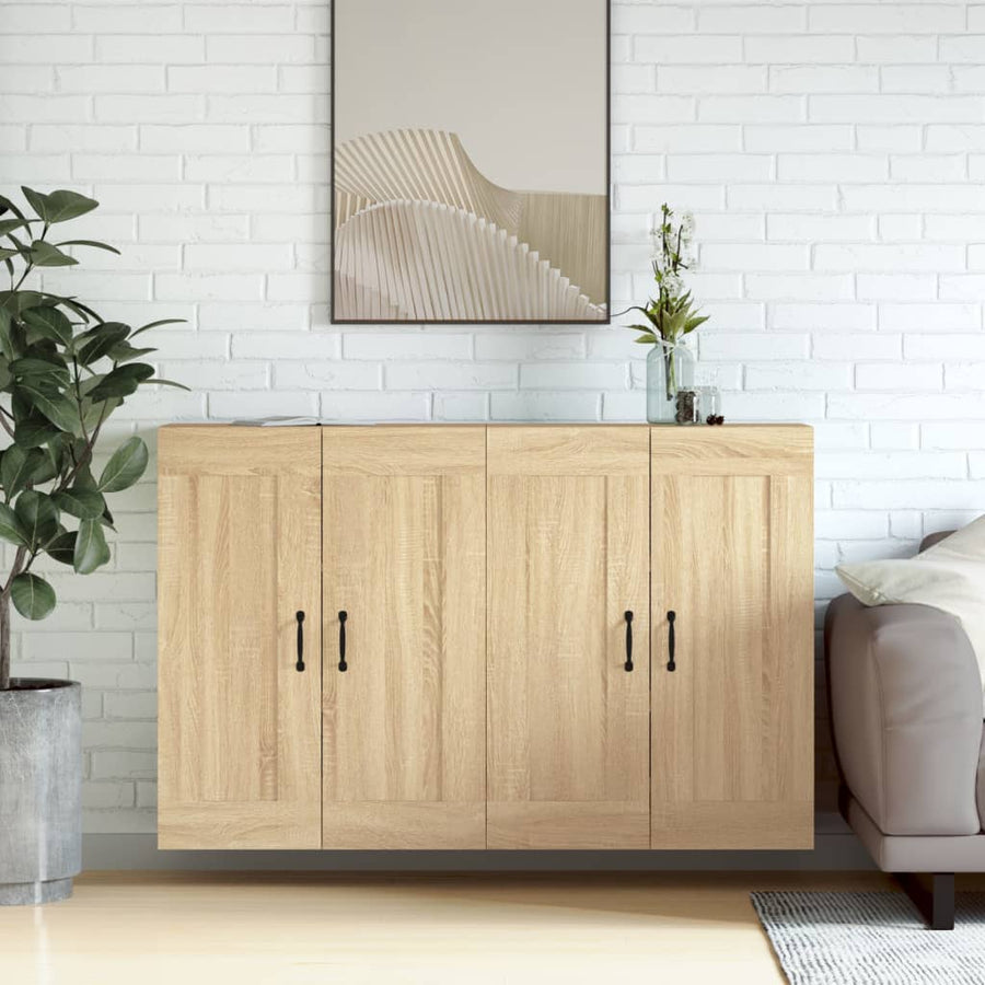 Hangkasten Bewerkt Hout Sonoma Eikenkleurig 2