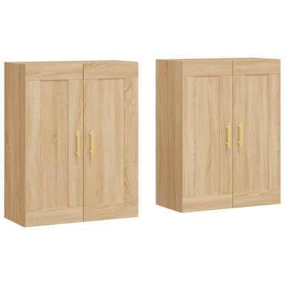 Hangkasten Bewerkt Hout Kleurig Sonoma eiken Buis goud