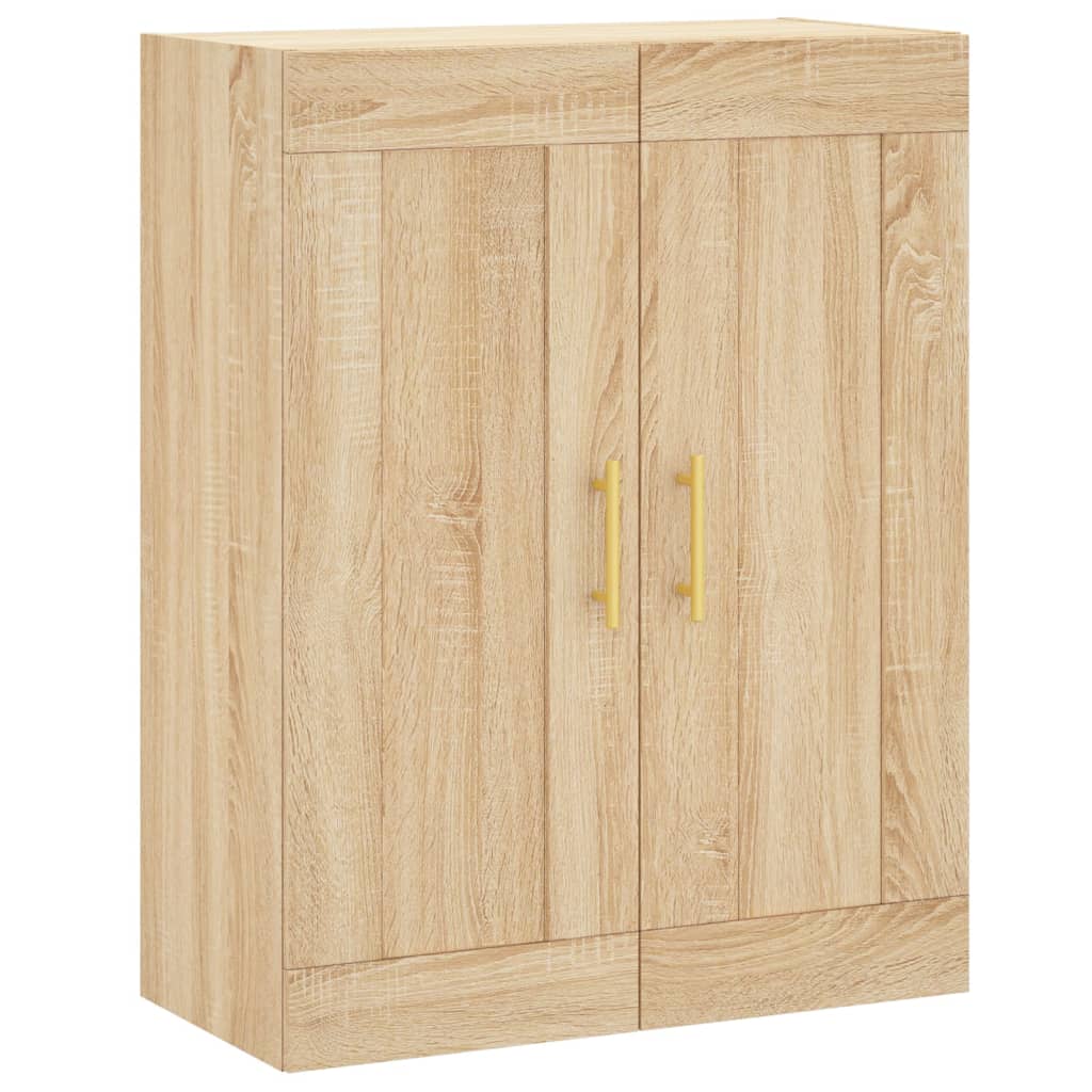 Hangkasten Bewerkt Hout Kleurig Sonoma eiken Buis goud