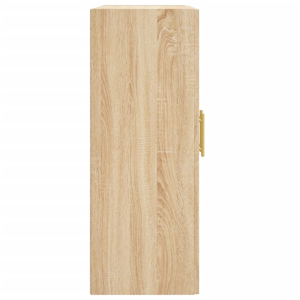 Hangkasten Bewerkt Hout Kleurig Sonoma eiken Buis goud