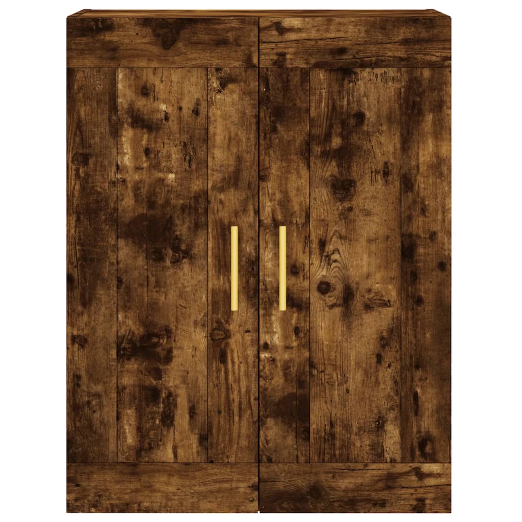 Hangkasten Bewerkt Hout Kleurig 2 Gerookt eiken