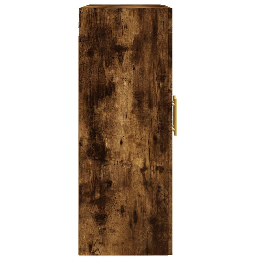 Hangkasten Bewerkt Hout Kleurig 2 Gerookt eiken