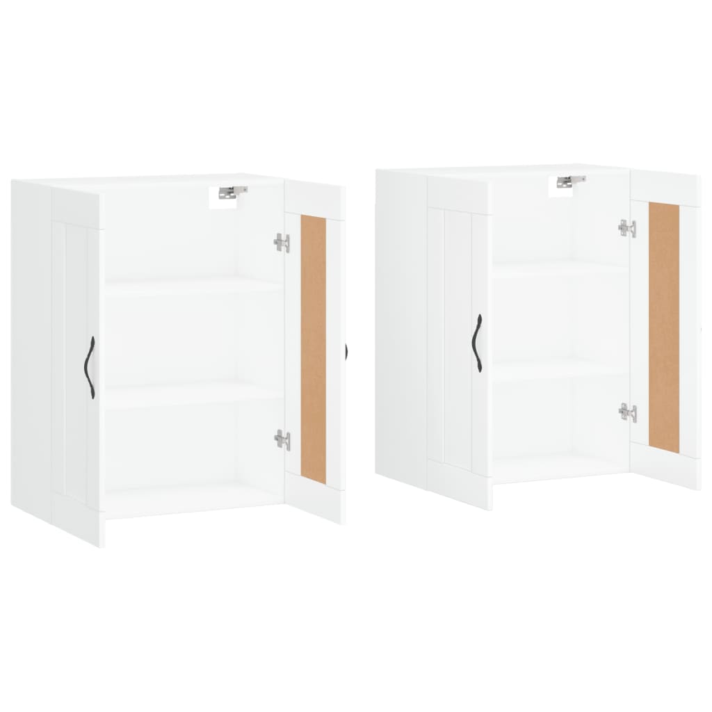 Hangkasten Bewerkt Hout 2 Wit