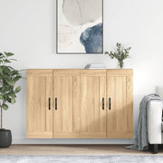 Wall cabinets 2 pcs treated wood Sonoma oak effect