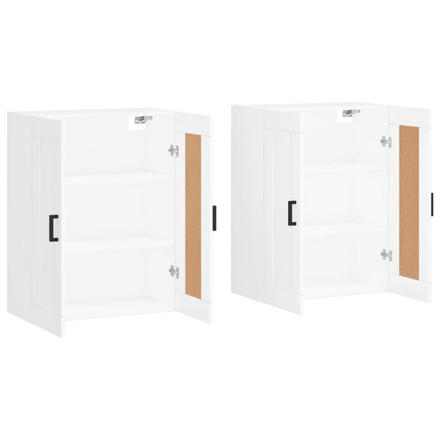 Hangkasten Bewerkt Hout 2 Wit