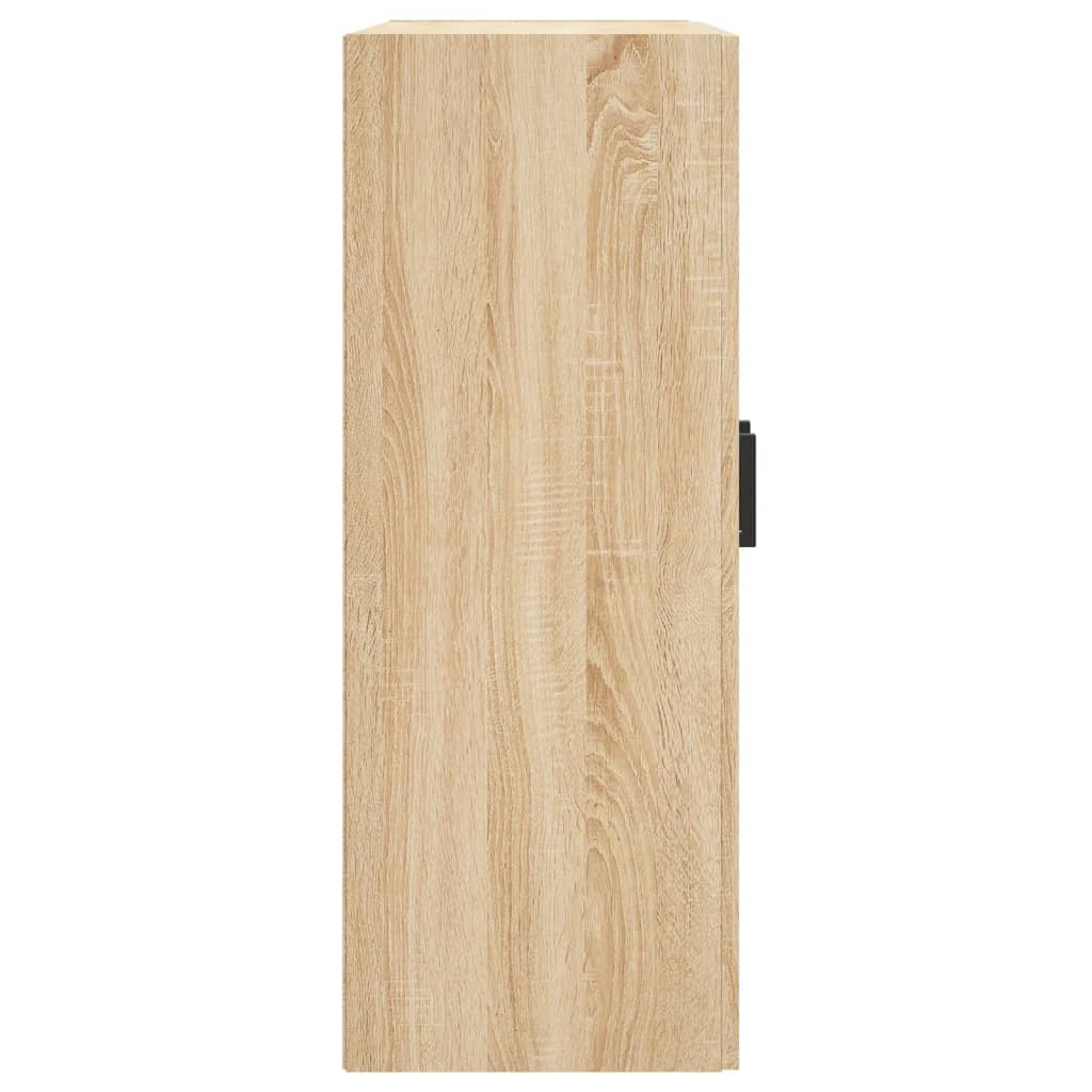 Hangkasten Bewerkt Hout Kleurig Sonoma eiken U-vorm zwart