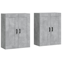 Hangkasten Bewerkt Hout 2 Betongrijs