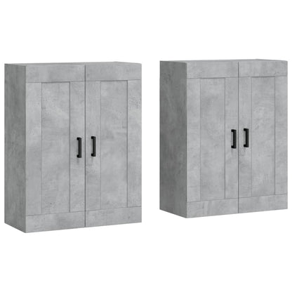 Hangkasten Bewerkt Hout 2 Betongrijs