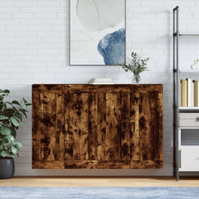 Hangkasten Bewerkt Hout Kleurig 2 Gerookt eiken