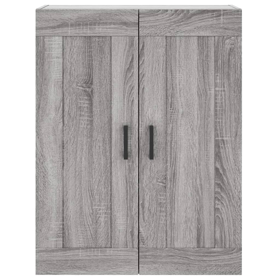 Hangkasten Bewerkt Hout Eikenkleurig 2 Grijs sonoma