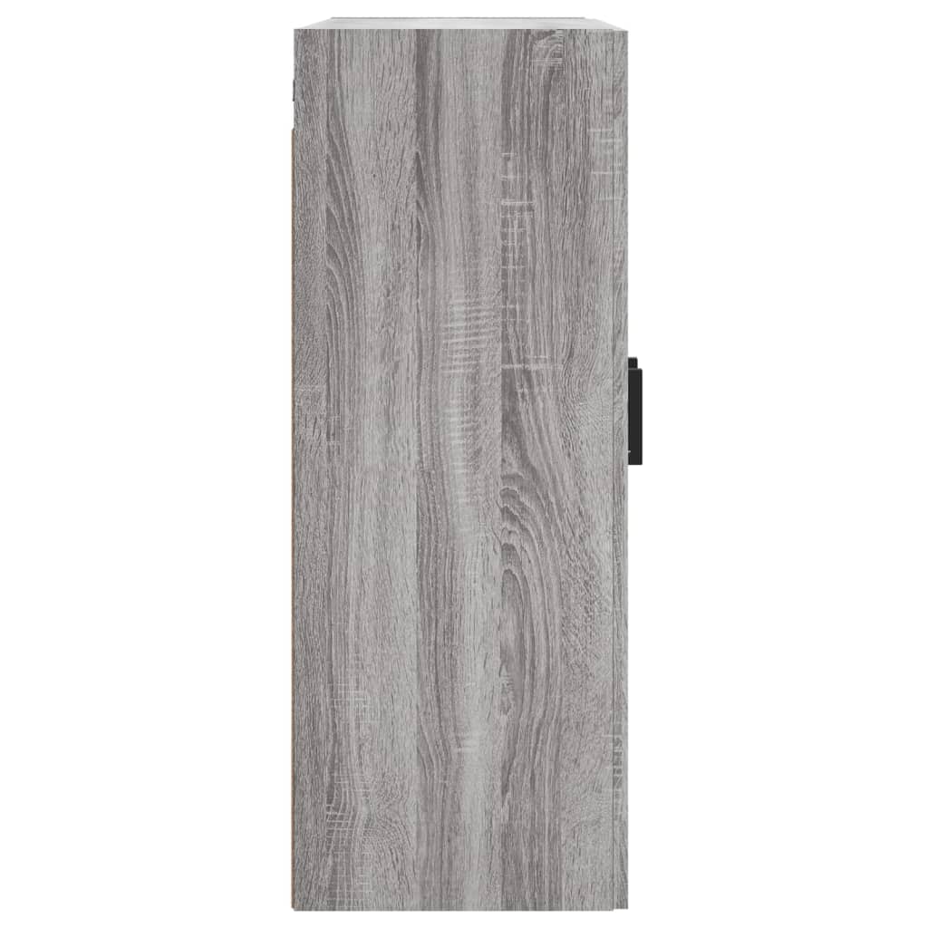 Hangkasten Bewerkt Hout Eikenkleurig 2 Grijs sonoma
