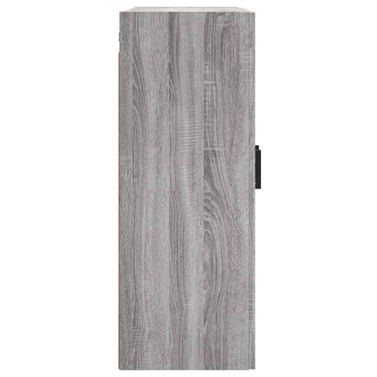 Hangkasten Bewerkt Hout Eikenkleurig 2 Grijs sonoma