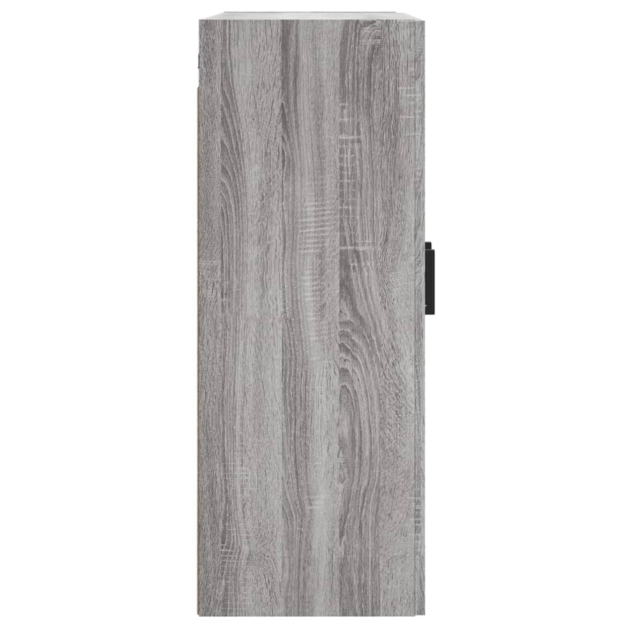 Hangkasten Bewerkt Hout Eikenkleurig 2 Grijs sonoma