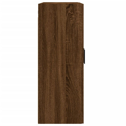 Hangkasten 2 St Bewerkt Hout Bruin Eikenkleur