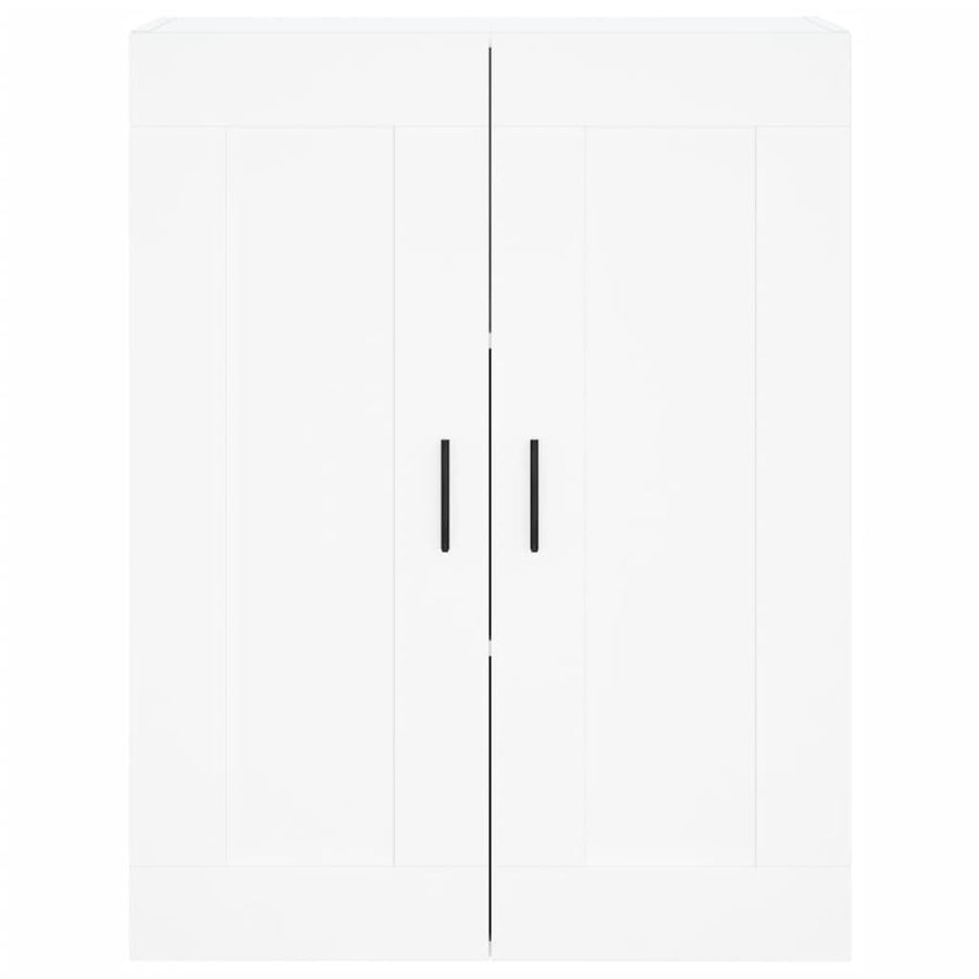 Hangkasten 2 St Bewerkt Hout Wit