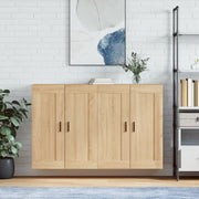 Wall cabinets 2 pcs treated wood Sonoma oak effect