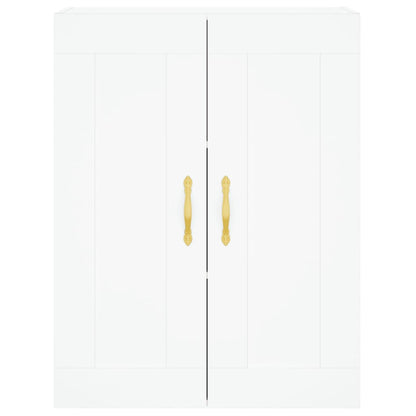 Hangkasten 2 st bewerkt hout wit