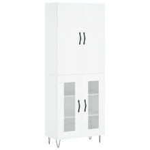 Hoge Kast 69,5X34X180 Cm Bewerkt Hout Wit