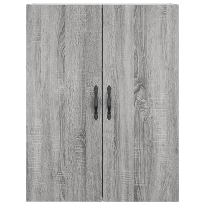 Hoge Kast 69,5X34X180 Cm Bewerkt Hout Grijs Sonoma Eikenkleurig