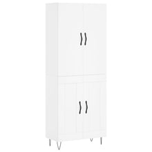 Hoge Kast 69,5X34X180 Cm Bewerkt Hout Wit