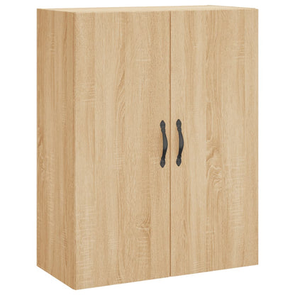 Hoge Kast 69,5X34X180 Cm Bewerkt Hout Kleurig Sonoma eiken