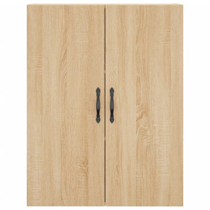Hoge Kast 69,5X34X180 Cm Bewerkt Hout Kleurig Sonoma eiken
