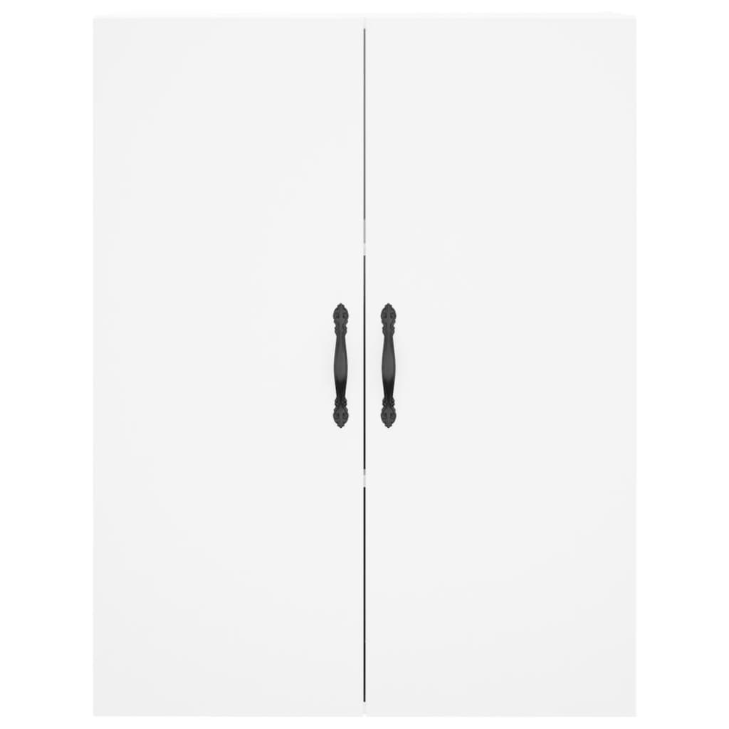 Hoge Kast 69,5X34X180 Cm Bewerkt Hout Wit
