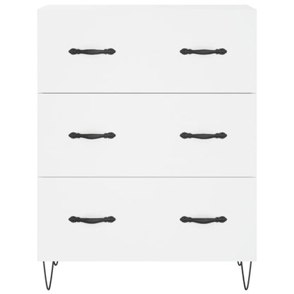 Hoge Kast 69,5X34X180 Cm Bewerkt Hout Wit