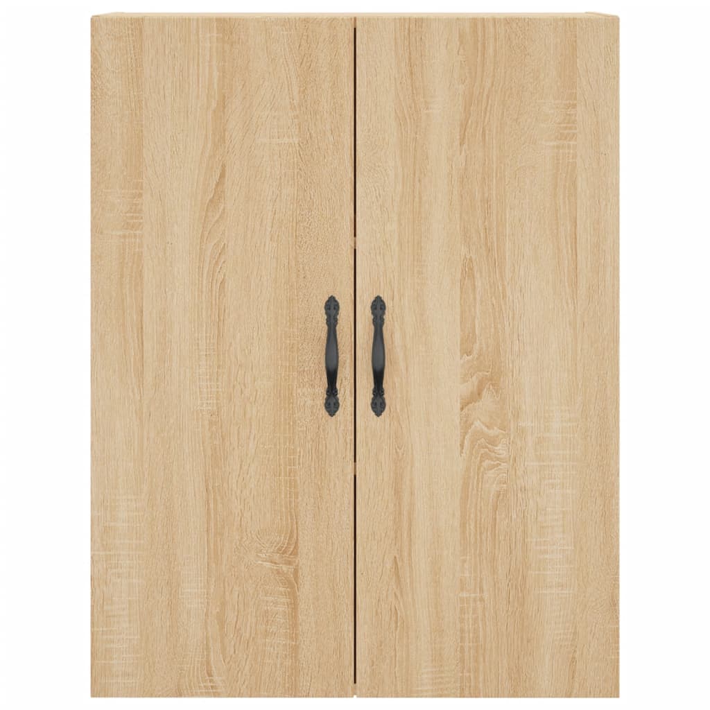 Hoge Kast 69,5X34X180 Cm Bewerkt Hout Kleurig Sonoma eiken