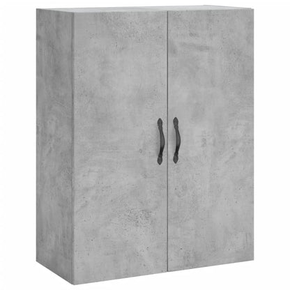 Hoge Kast 69,5X34X180 Cm Bewerkt Hout Betongrijs