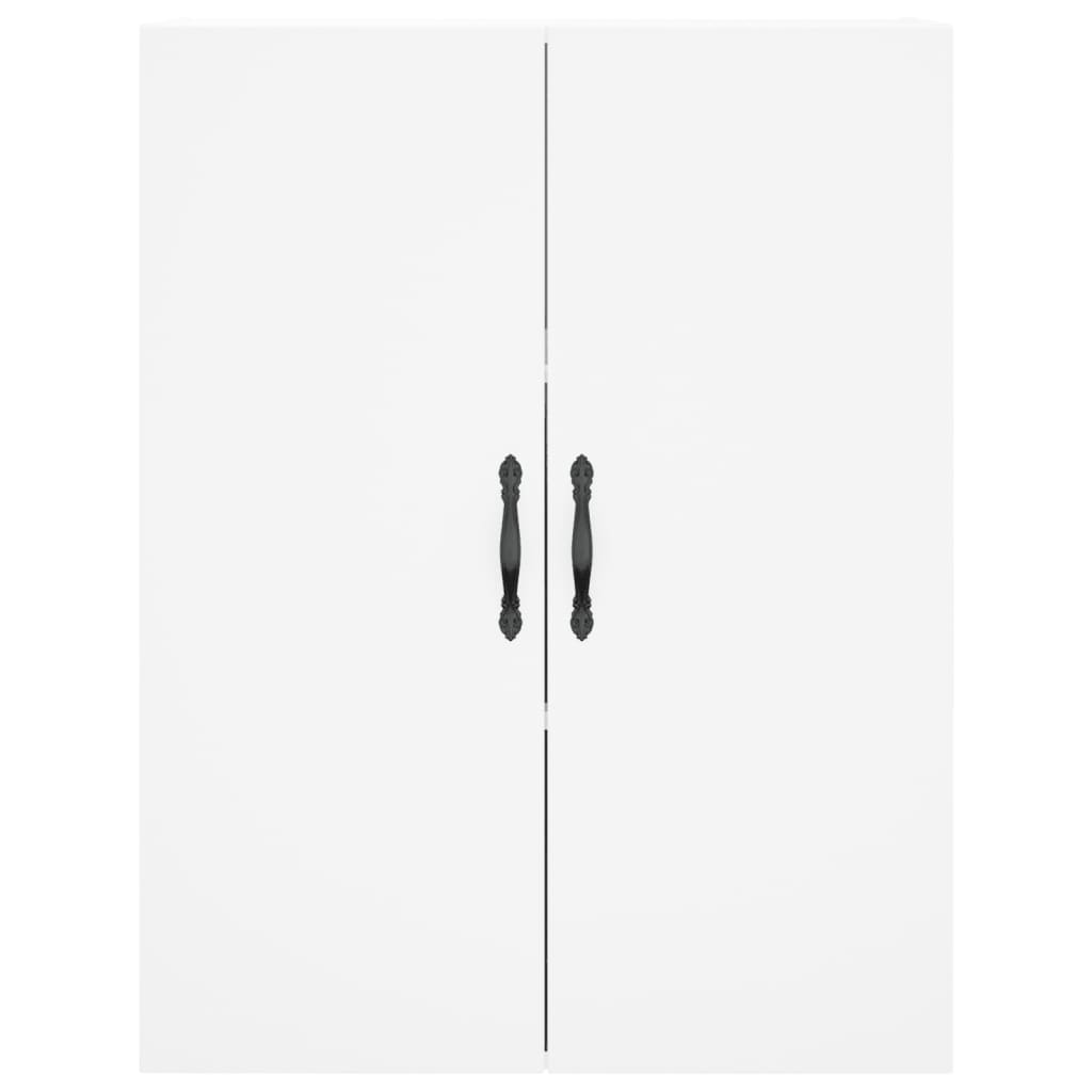 Hoge Kast 69,5X34X180 Cm Bewerkt Hout Wit