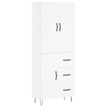 Hoge Kast 69,5X34X180 Cm Bewerkt Hout Wit