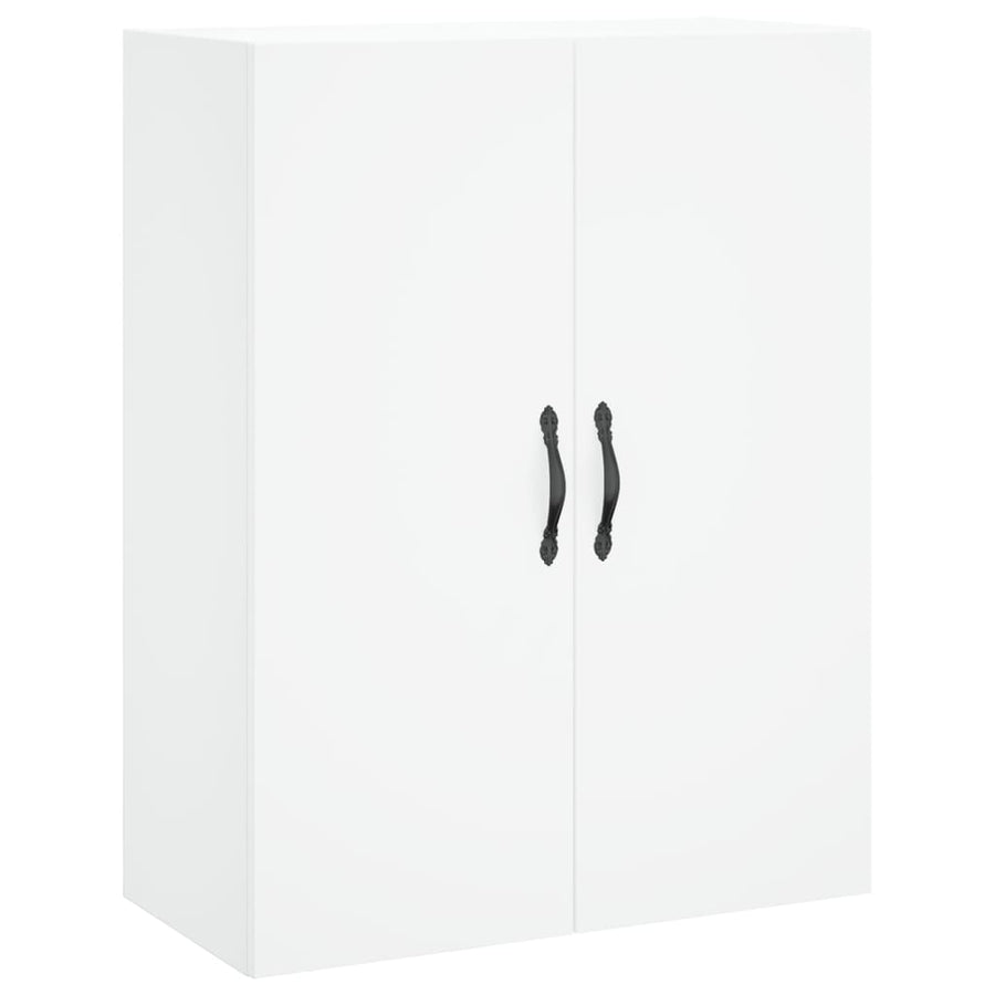 Hoge Kast 69,5X34X180 Cm Bewerkt Hout Wit