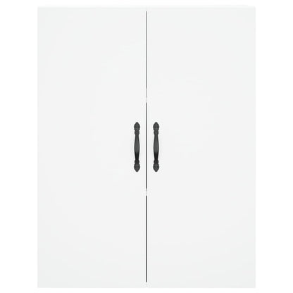 Hoge Kast 69,5X34X180 Cm Bewerkt Hout Wit