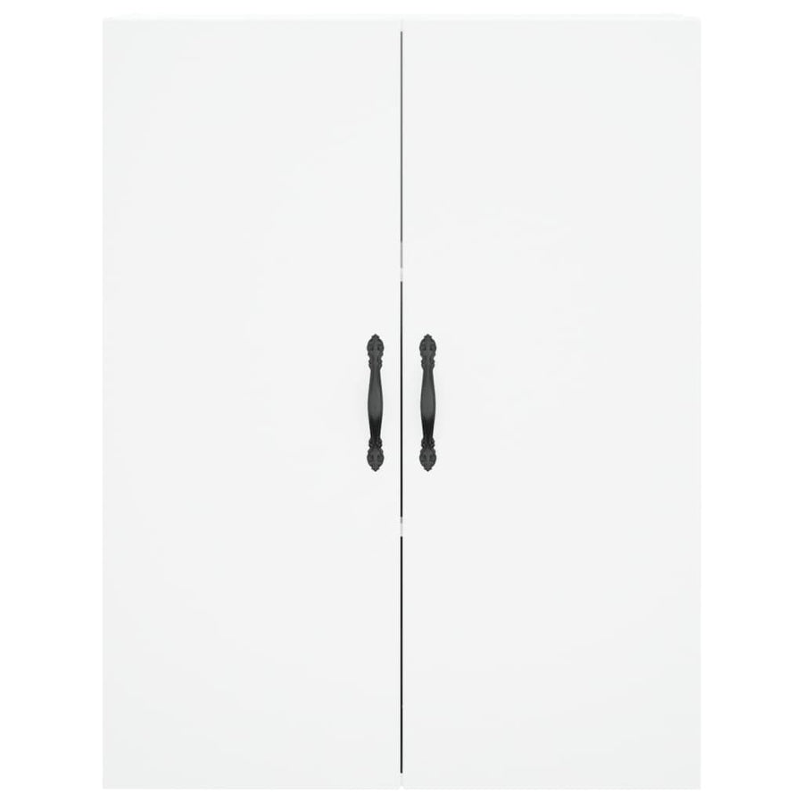 Hoge Kast 69,5X34X180 Cm Bewerkt Hout Wit