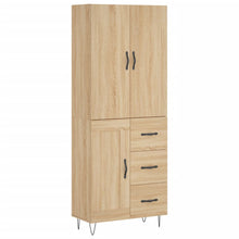 Hoge kast 69,5x34x180 cm bewerkt hout sonoma eikenkleurig