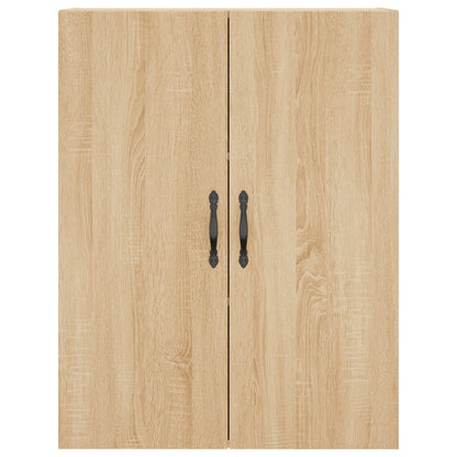 Hoge kast 69,5x34x180 cm bewerkt hout sonoma eikenkleurig