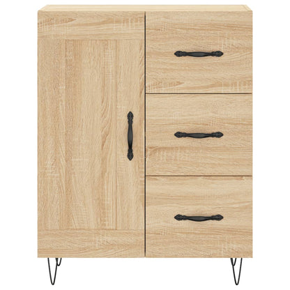 Hoge kast 69,5x34x180 cm bewerkt hout sonoma eikenkleurig