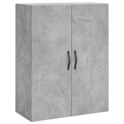 Hoge Kast 69,5X34X180 Cm Bewerkt Hout Betongrijs