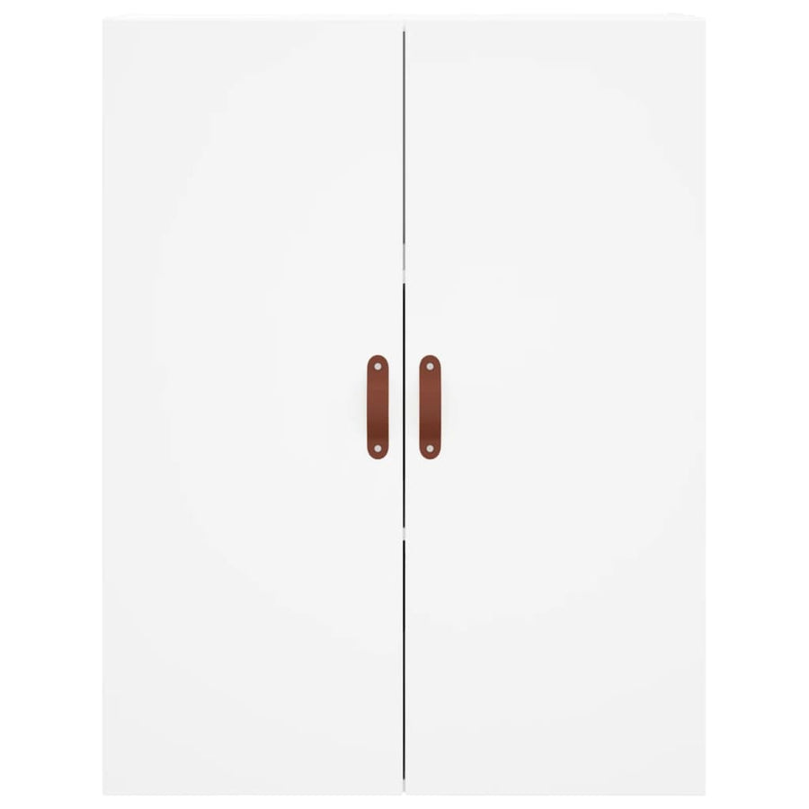 Hoge Kast 69,5X34X180 Cm Bewerkt Hout Wit