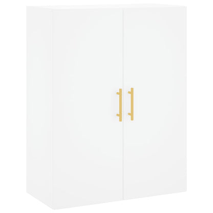 Hoge Kast 69,5X34X180 Cm Bewerkt Hout Wit