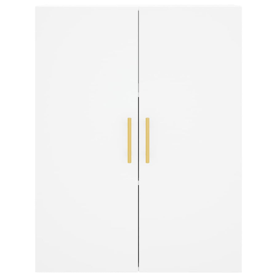 Hoge Kast 69,5X34X180 Cm Bewerkt Hout Wit