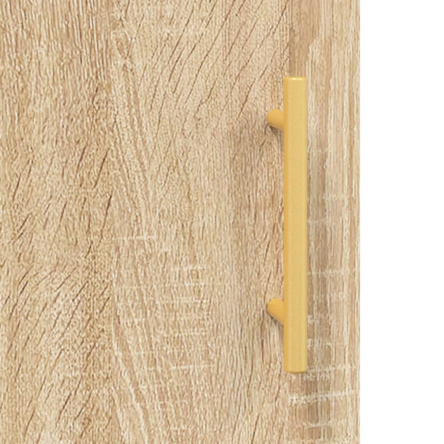 Hoge Kast 69,5X34X180 Cm Bewerkt Hout Kleurig Sonoma eiken