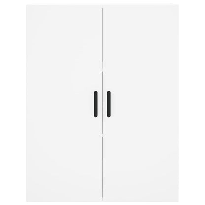 Hoge Kast 69,5X34X180 Cm Bewerkt Hout Wit
