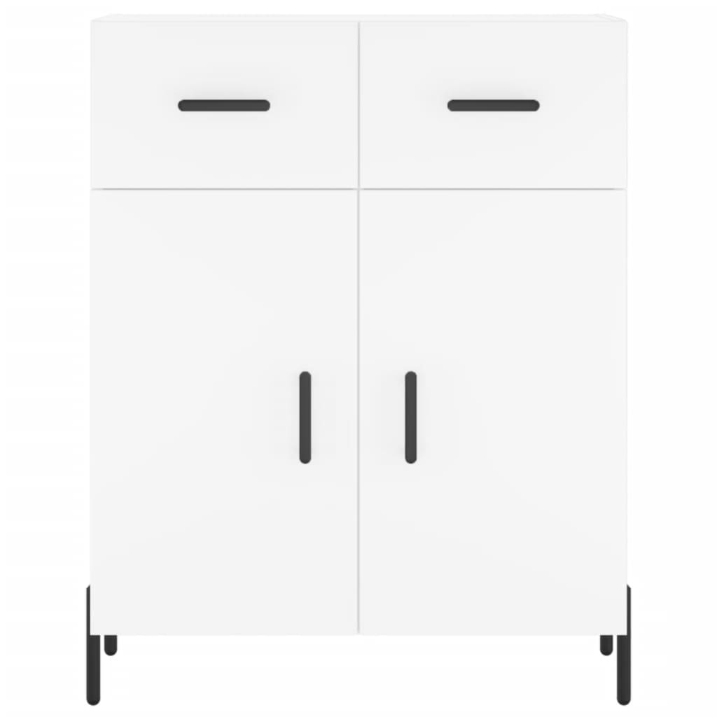 Hoge Kast 69,5X34X180 Cm Bewerkt Hout Wit