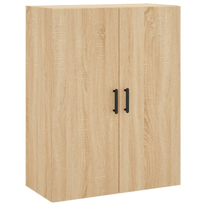 Hoge Kast 69,5X34X180 Cm Bewerkt Hout Kleurig Sonoma eiken
