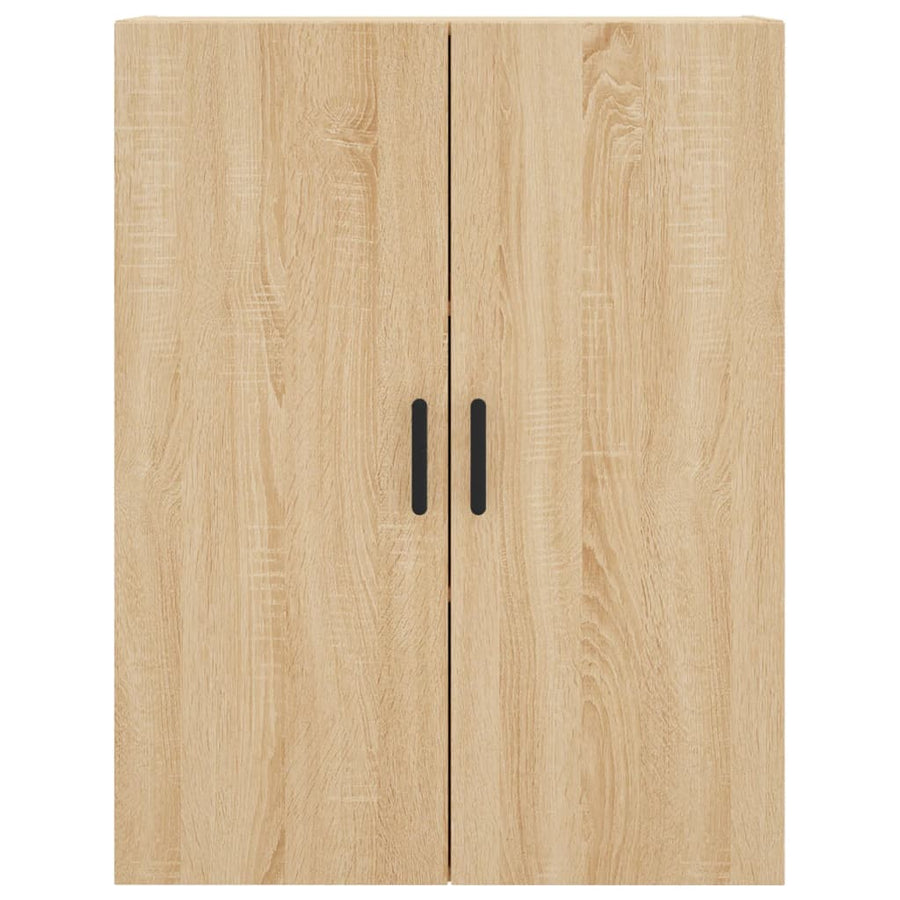Hoge Kast 69,5X34X180 Cm Bewerkt Hout Kleurig Sonoma eiken