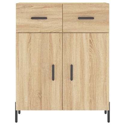 Hoge Kast 69,5X34X180 Cm Bewerkt Hout Kleurig Sonoma eiken