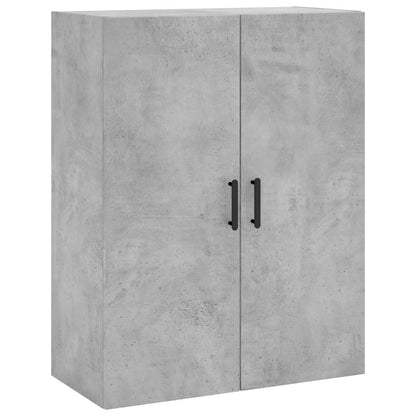 Hoge Kast 69,5X34X180 Cm Bewerkt Hout Betongrijs