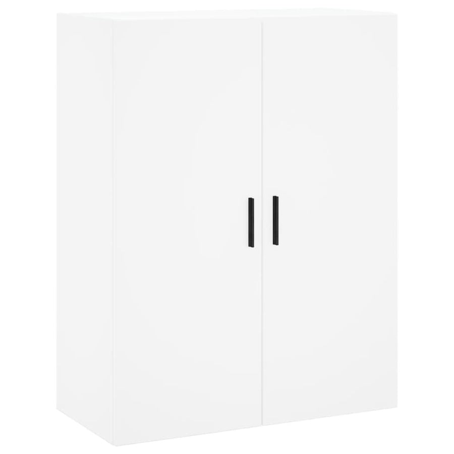 Hoge Kast 69,5X34X180 Cm Bewerkt Hout Wit